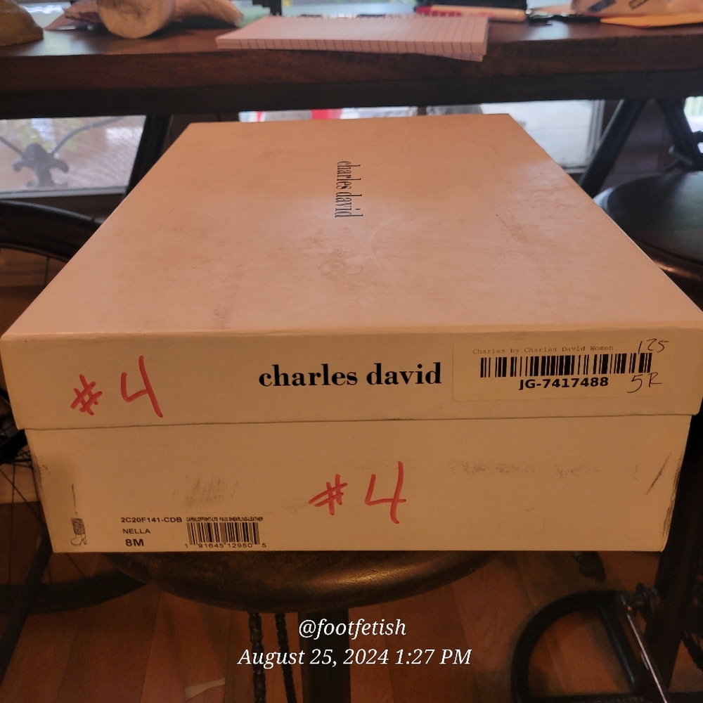 Charles David Nella Faux Shearling & Leather Booties Heeled Designer Boots #4 - Picture 16 of 16